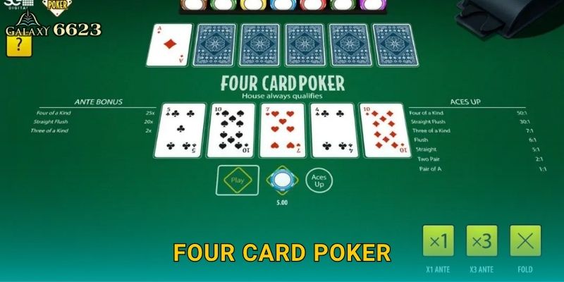 Four Card Poker chiến lược – Bước ngoặt bài tứ quý tại Galaxy6623 28 Four Card Poker chiến lược – Bước ngoặt bài tứ quý tại Galaxy6623